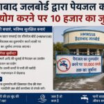 पानी बचाने और जल आपूर्ति का प्रतीकात्मक दृश्य