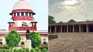 सुप्रीम कोर्ट और भोजशाला परिसर का प्रतीकात्मक दृश्य