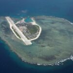 An aerial view shows Pag-asa Island in the West Philippine Sea on March 9, 2023. REUTERS/ Eloisa Lopez/ File photo