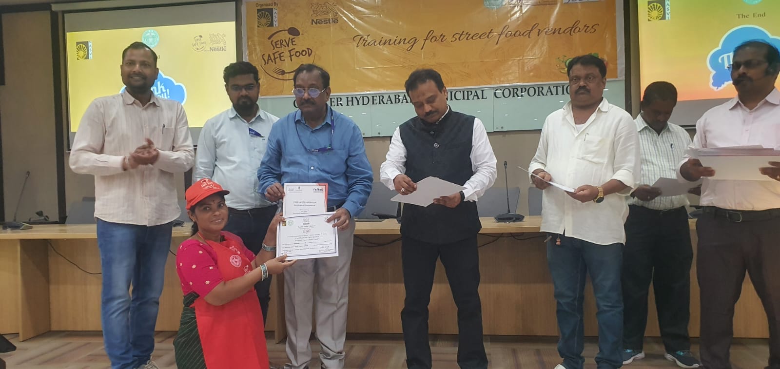 180 street food vendors received food safety training.