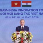 Tổng Bí thư, Chủ tịch nước Tô Lâm phát biểu tại Diễn đàn Đổi mới sáng tạo Việt Nam-Ấn Độ.
