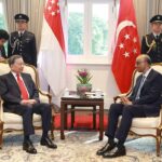 Trong chương trình thăm chính thức Singapore, ngày 12/3/2025, Tổng Bí thư Tô Lâm hội kiến Tổng thống Singapore Tharman Shanmugaratnam. (Ảnh: TTXVN)
