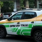 Taxi chạy bằng điện được sử dụng ngày một nhiều tại Myanmar. (Ảnh: Tân Hoa Xã)