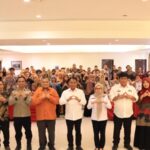 Bupati Sergai Darma Wijaya bersama Kadis Kominfo Nurcinta Depi Tambunan dan Kepala BPS Marine Sohadi Angkat menekankan akurasi pelaksanaan Sensus Ekonomi 2026 hingga ke tingkat masyarakat bawah. (istimewa)