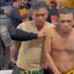 Polisi menggiring 2 preman kampung penganiaya ibu hamil. (istimewa)