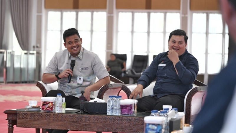 Gubernur Sumut Bobby Nasution menerima audiensi Kepala Perwakilan SKK Migas Sumbagut, Kamis (4/6/2026). (istimewa)