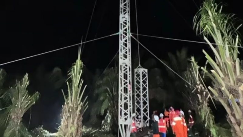 PLN mempercepat pembangunan tower emergency untuk pemulihan kelistrikan Sumut yang terganggu akibat kerusakan transmisi 275 kV ruas Galang-Simangkuk.
