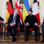 لقاء قادة ألمانيا وبريطانيا وفرنسا وأوكرانيا.
