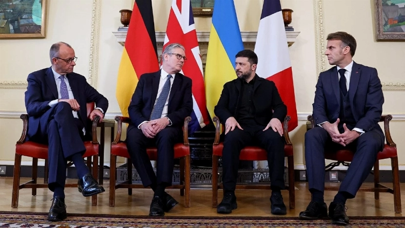 لقاء قادة ألمانيا وبريطانيا وفرنسا وأوكرانيا.