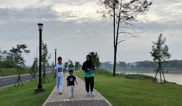 Situ Cihuni Pagedangan Becomes a Hidden Gem, Featuring a Jogging Path with Green Scenery