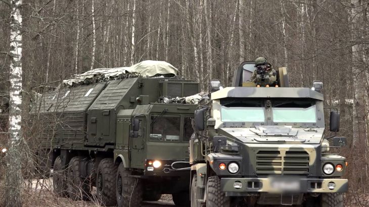 Oreshnik missile (FILES) This grab from a handout footage released by the Russian Defence Ministry press service on December 30, 2025, shows what is said is deployment of a Russian Oreshnik hypersonic, nuclear-capable missile system for combat duty at an undisclosed location in Belarus. Russia confirmed on May 24, 2026 to have launched a nuclear-capable Oreshnik hypersonic ballistic missile at Ukraine in massive overnight strikes. In response to Ukraine's terrorist attacks on civilian infrastructure on Russian territory, the Armed Forces of the Russian Federation carried out a massive strike using Oreshnik ballistic missiles, Iskander air-launched ballistic missiles, Kinzhal hypersonic air-launched ballistic missiles and Tsirkon cruise missiles, as well as drones, the ministry said in a statement.