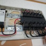 The breaker panel is seen at the woman's home in Tokyo's Adachi Ward, April 13, 2026. After looking at it, the fake worker demanded 380,000 yen. (Mainichi/Minori Nagaya)
