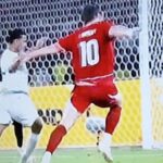 Timnas Indonesia unggul 2-0 atas Oman pada babak pertama. Justin dan Ole Romeny mencetak gol , sementara Emil Audero menggagalkan penalti krusial. Foto iNewsSurabaya.id/tangkap layar