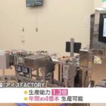 新工場では年間約4億本を生産可能に