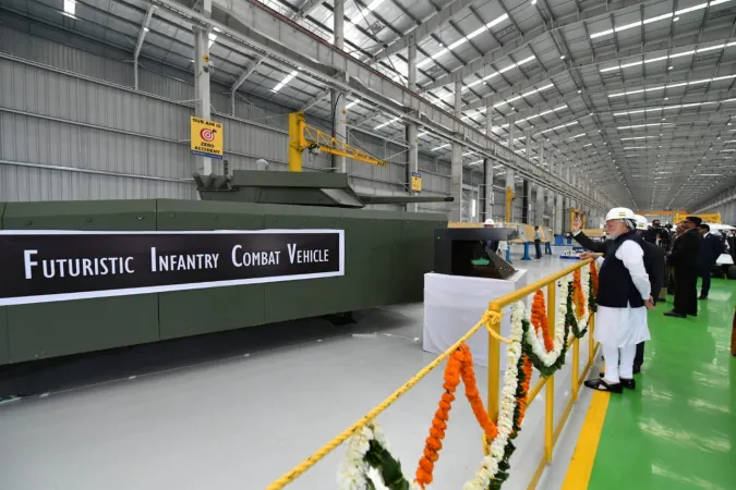 Prime Minister Modi visited Surat L&T Hazira plant, inspected indigenous defense projects.