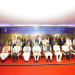 शिलांग में एनईसी अधिवेशन में अमित शाह और अन्य नेता