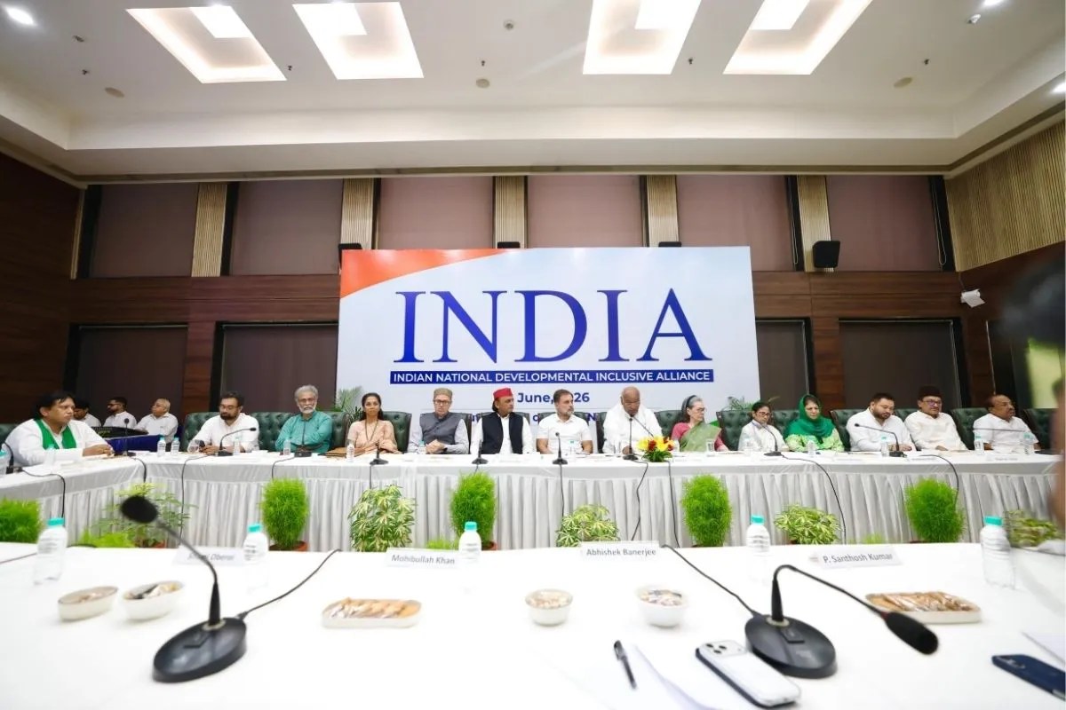 INDIA ब्लॉक की बैठक खत्म(फोटो-'X'/@INCIndia)