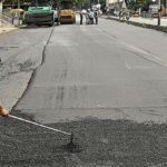 A road being re-carped in the city. | Photo Credit: File photo