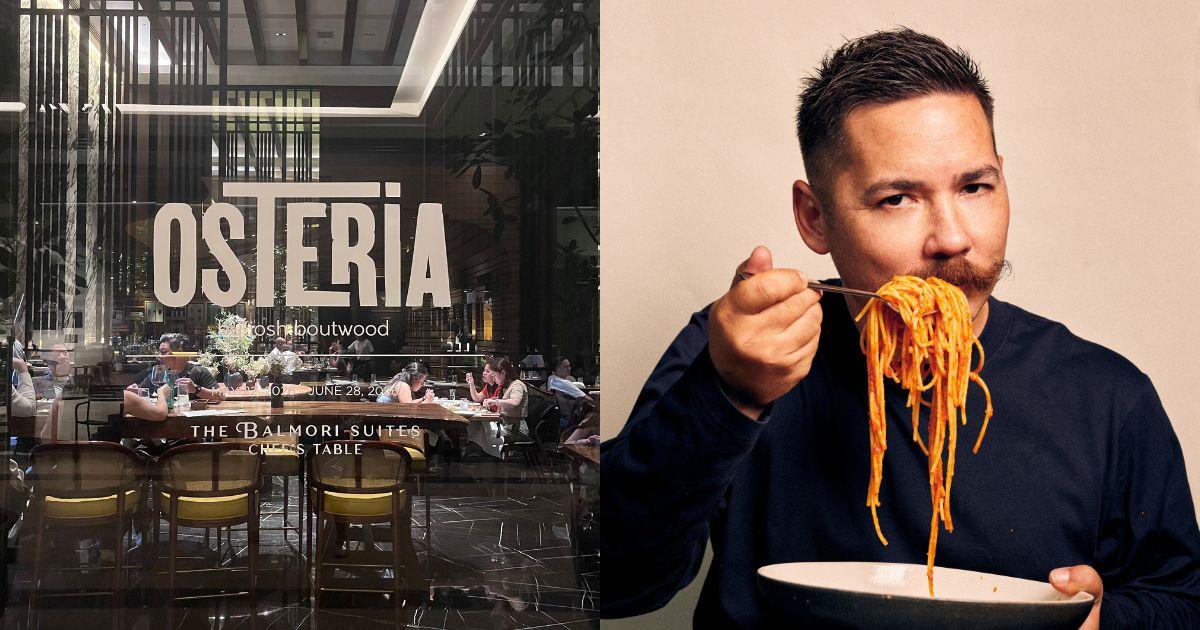 Josh Boutwood's Osteria is back for a limited run at Balmori Suites' Chef's Table in Rockwell, Makati.