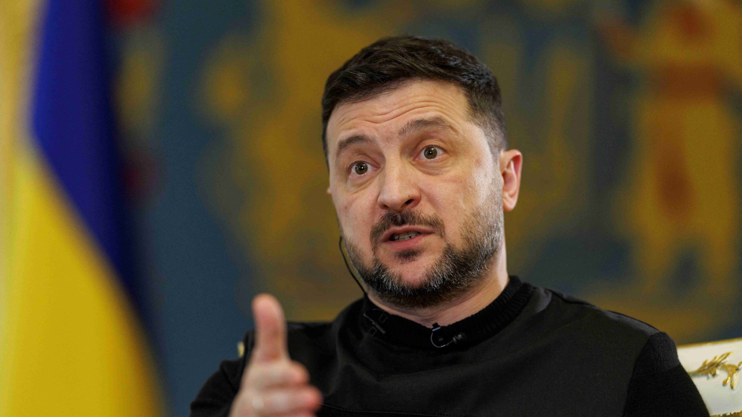 Ukraine’s President Volodymyr Zelenskiy speaks during an interview with Reuters, amid Russia’s attack on Ukraine, in Kyiv, Ukraine March 25, 2026. File photo