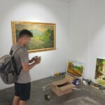 Pameran karya lukis seniman jelekong di galeri Yayasan Bubuara jelekong kampung Jelekong Kab Bandung.