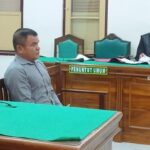 Foto: Terdakwa Saihot Pandiangan memberikan kesaksian di ruang Cakra 9 Pengadilan Negeri Medan, Jumat (5/6/2026) (Juita Sinuhaji/detikSumut)