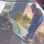 Foto: Tangkapan layar rekaman viral mobil Fortuner dirusak di Tanah Abang (dok. Threads)