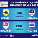 Lịch trực tiếp U19 Đông Nam Á ngày 5-6: Thái Lan đấu Singapore - Đồ họa: AN BÌNH