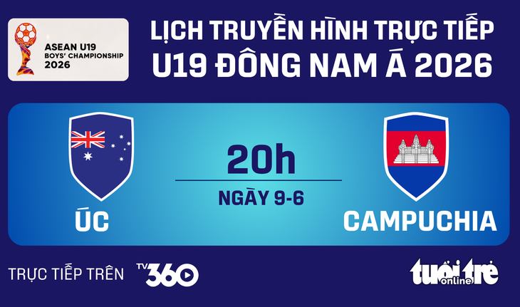 U19 Southeast Asia live schedule for June 9: Cambodia vs Australia