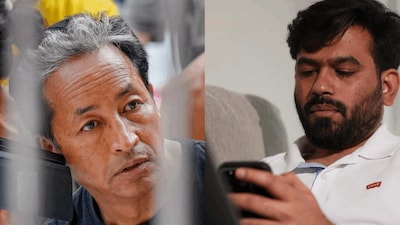 Climate activist Sonam Wangchuk and CJP founder Abhijeet Dipke (From left to right)
